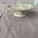 Compotier in slip pattern with art deco roses