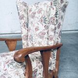 Set of High Wing Back Armchairs, 1900s