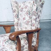 Set of High Wing Back Armchairs, 1900s