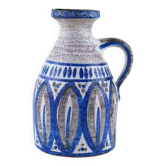 Ceramic vase with a handle, Danish design, 1960s, made in Denmark