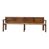 Wooden church bench