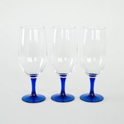 Set of three glasses, Danish design, 1970s, manufactured in Denmark