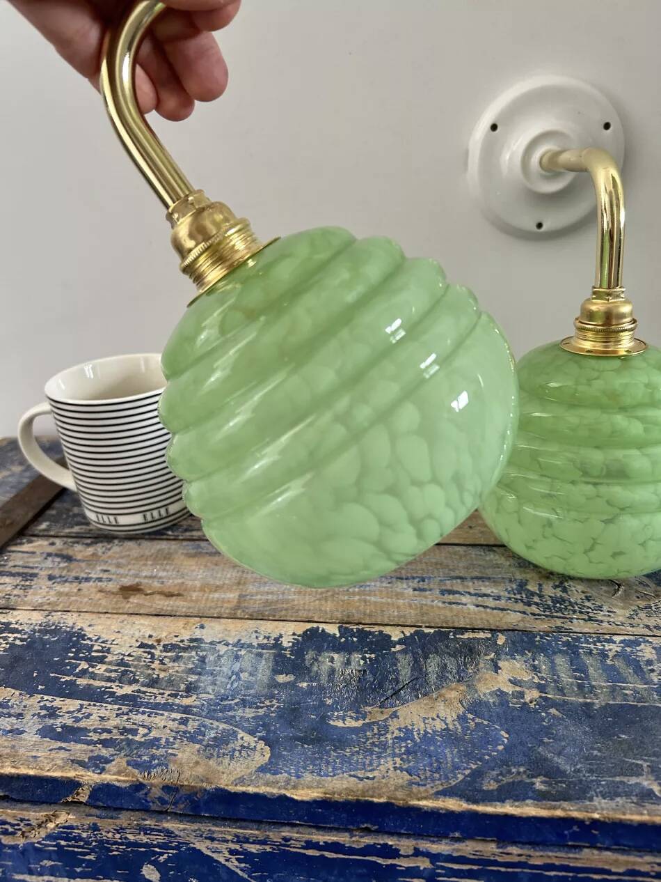 Pair of Art Deco wall sconces