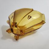 Art Deco glass picflower vase