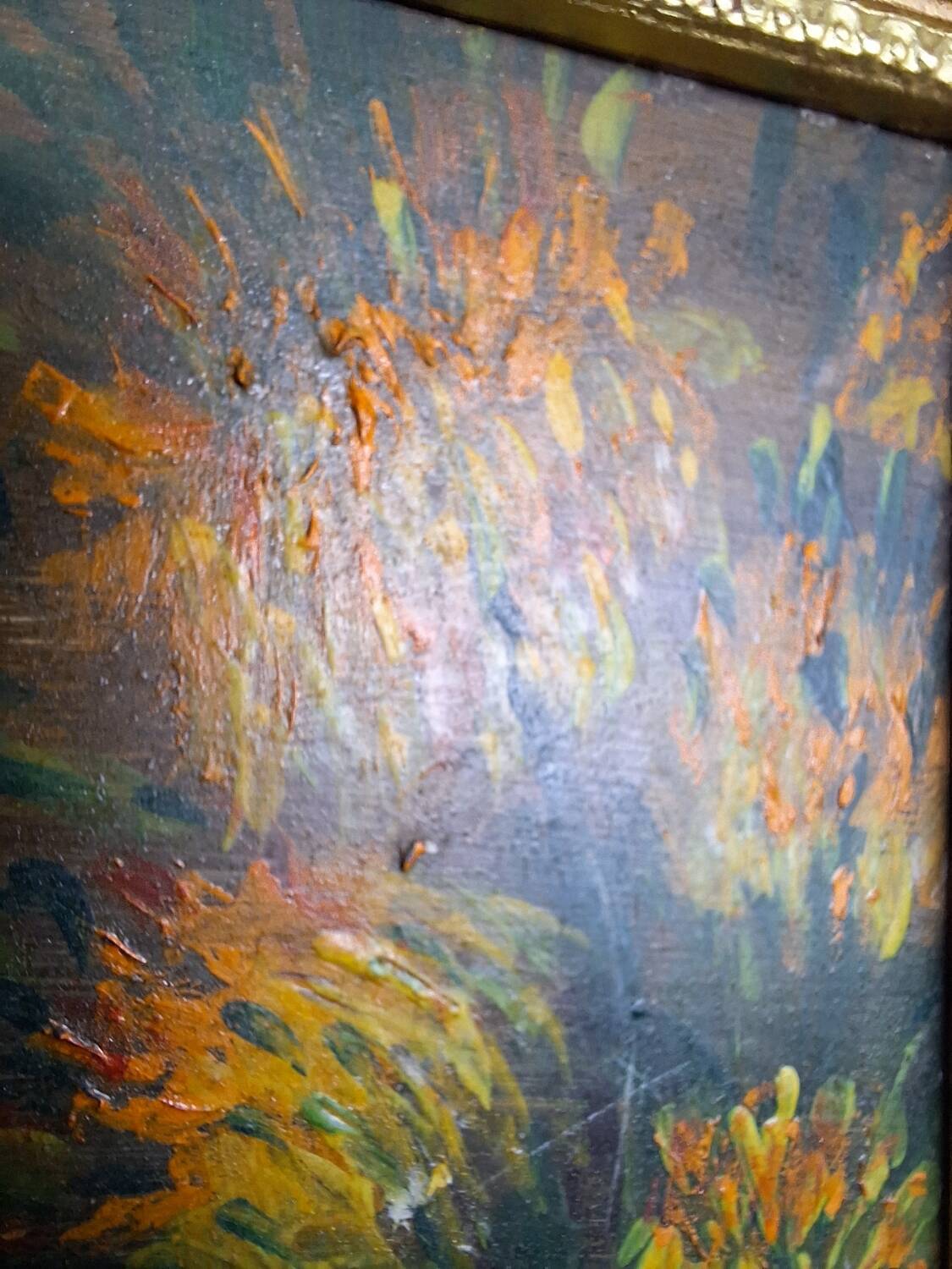 Oil painting on panel