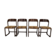 Ensemble de 4 chaises baumann traineau
