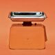 Stube - vintage household scale in orange painted metal - force 10 - 1960s