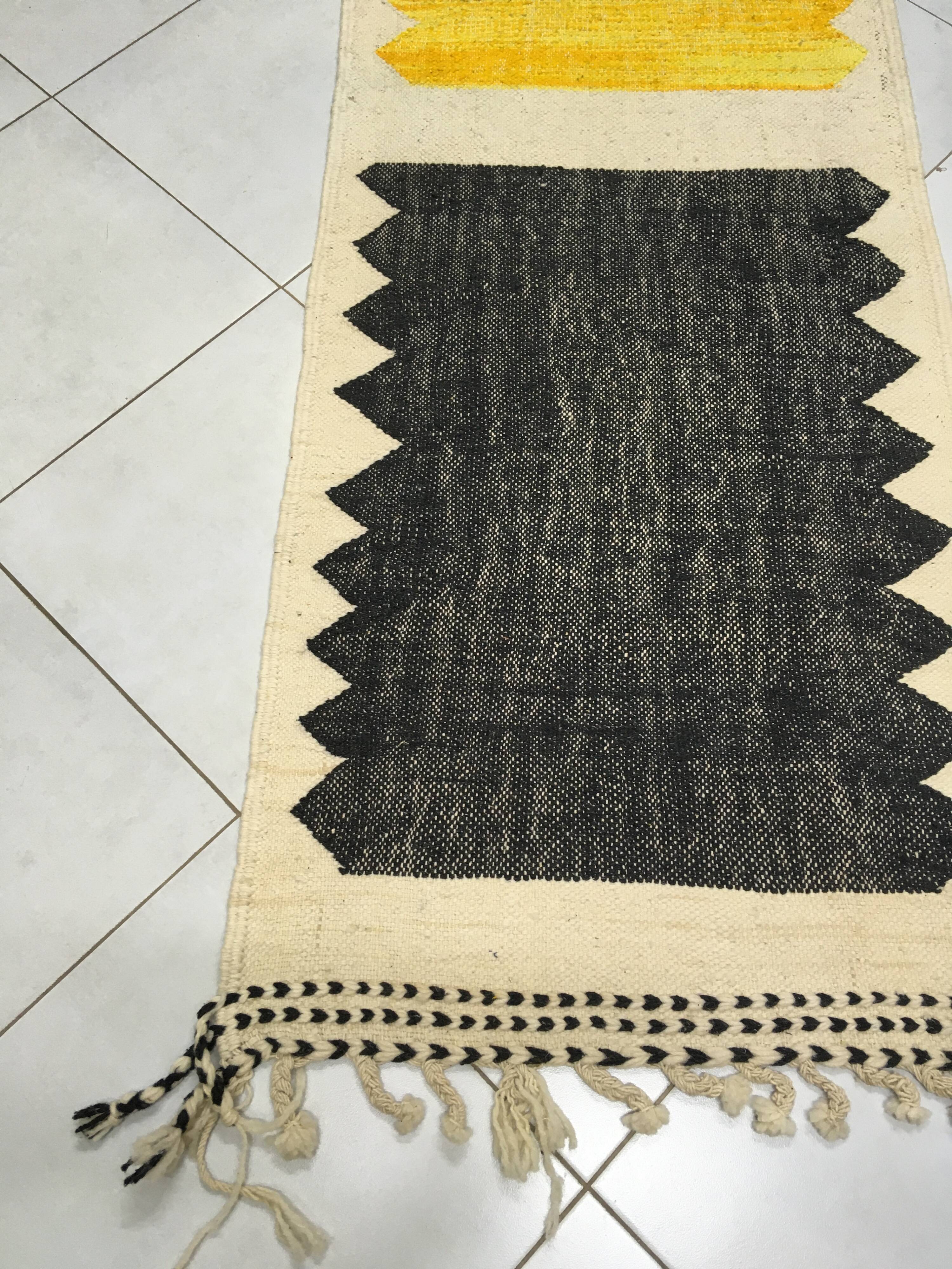 Boujaad Kilim Hallway Rug 3m65 x 75cm