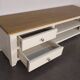 Modern wooden TV unit, 2 compartments, 2 drawers.