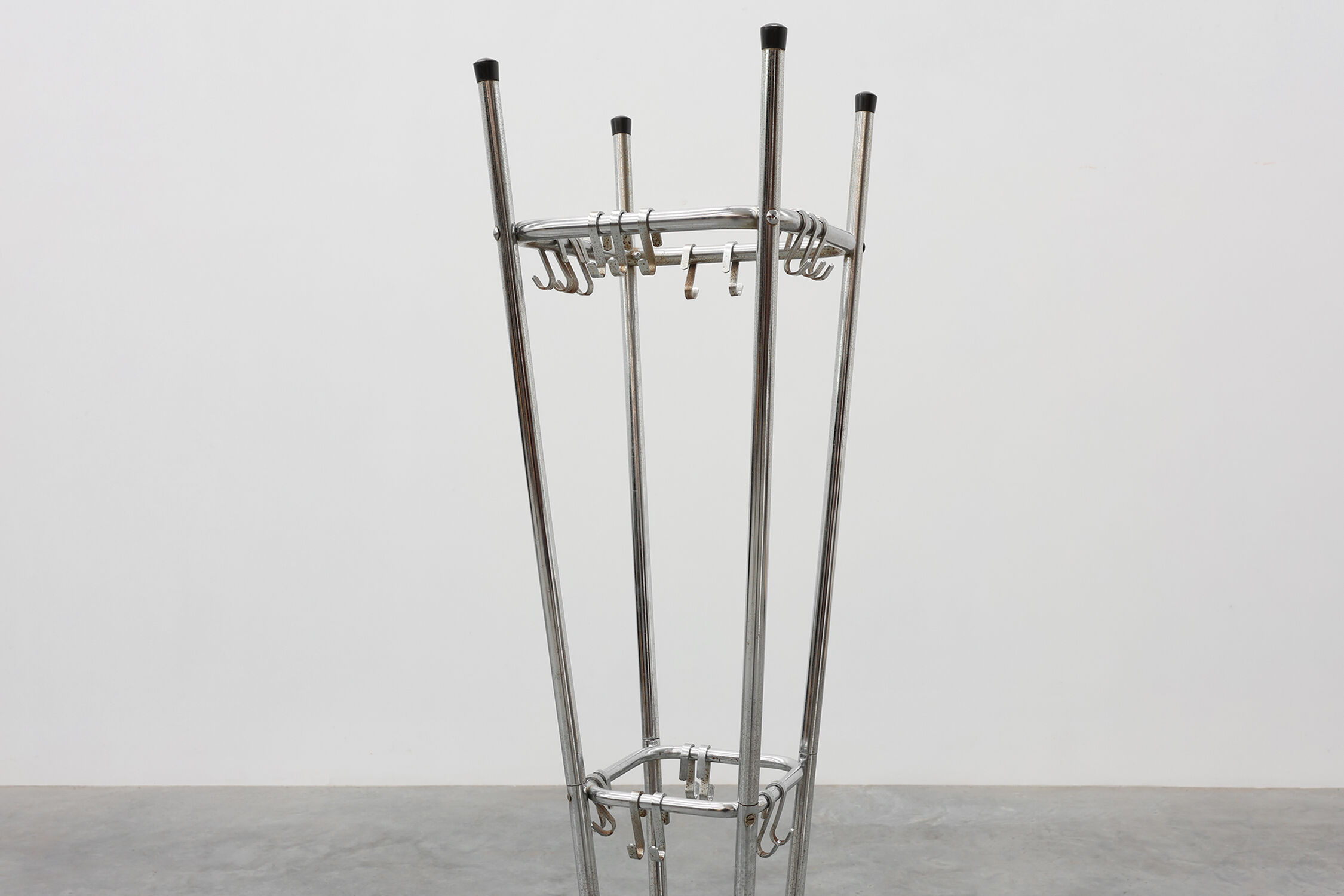 Mid-century chrome Coat rack by Tubax, Belgium 1950s