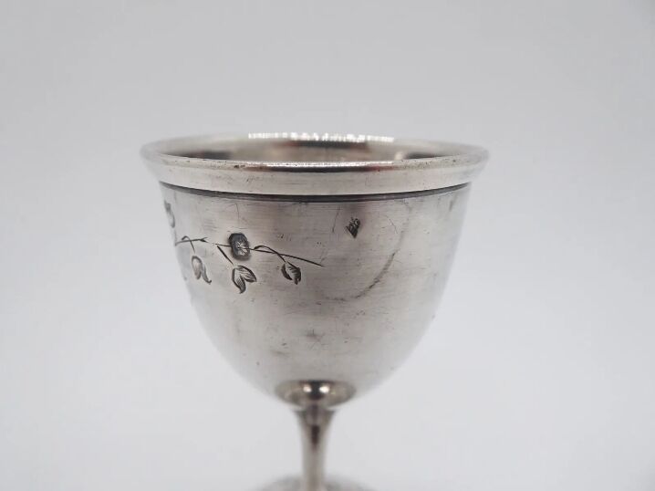 Sterling silver eggcup