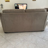 Two-seater grey sofa