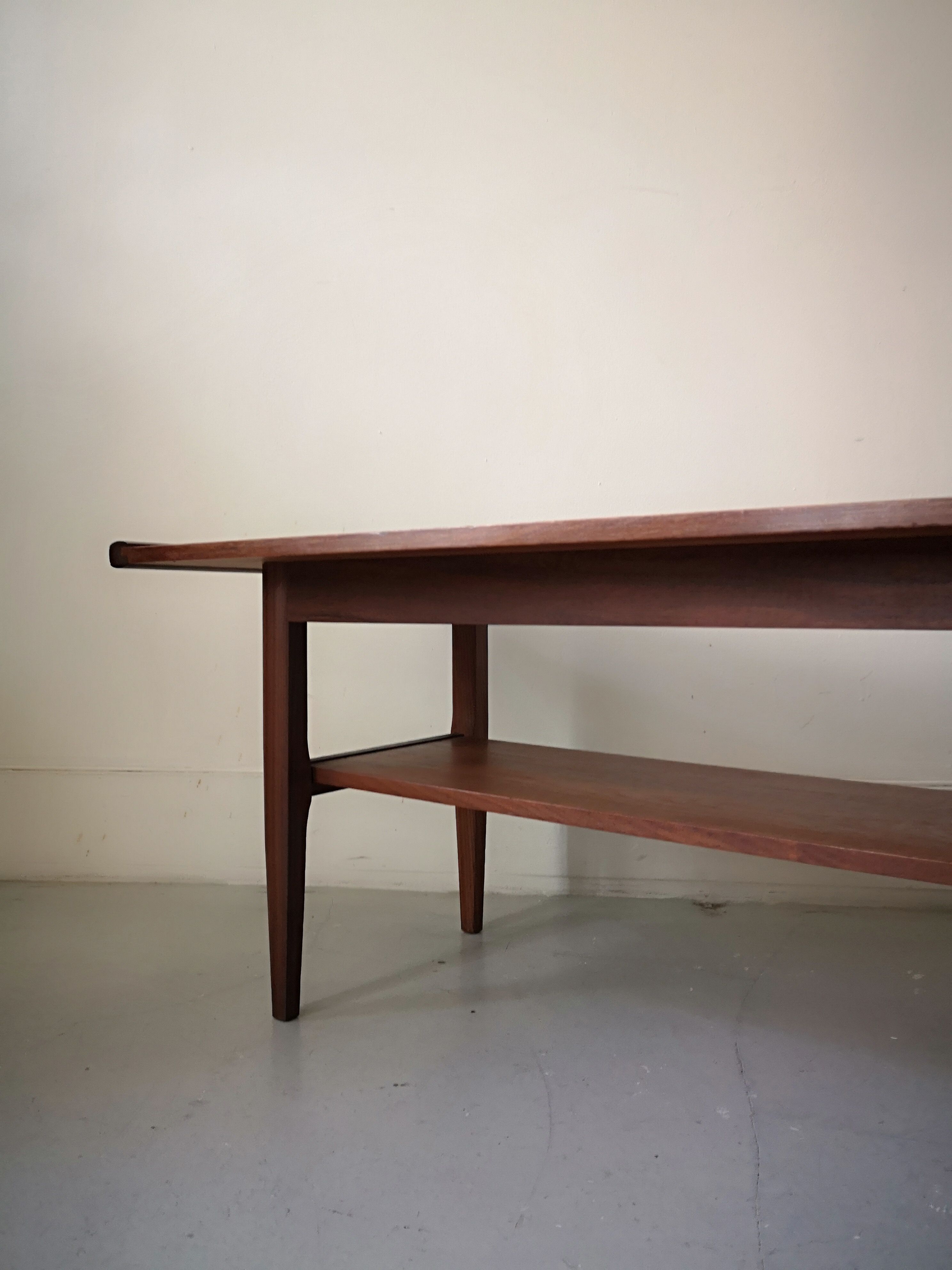 Scandinavian teak wood coffee table, 1960
