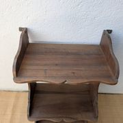 Art Deco walnut wall shelf 1930