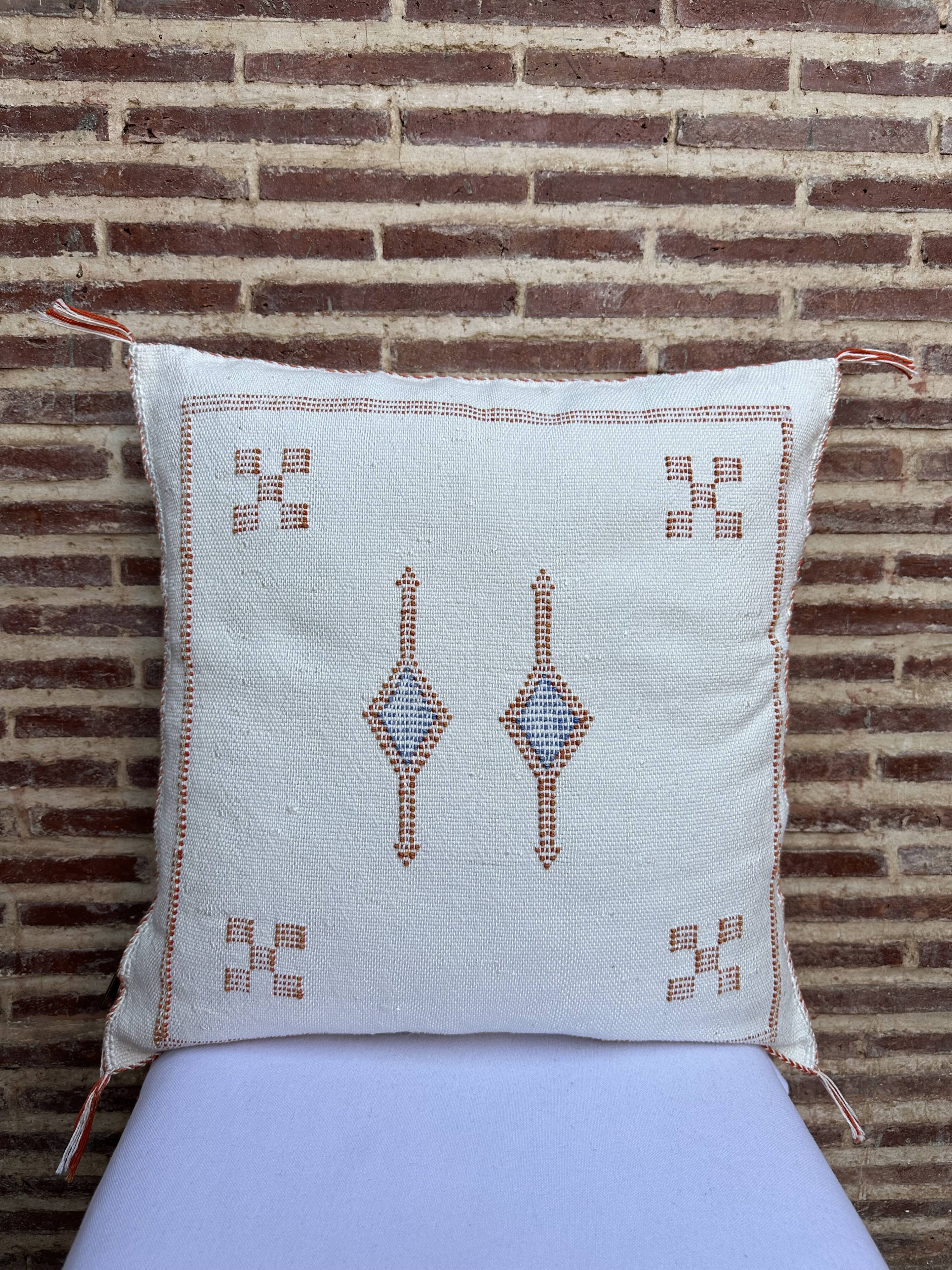 Coussin en soie de cactus, coussin lombaire en soie de cactus, coussin