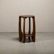 Dutch Art Deco Amsterdam School small side table or plant table solid oak