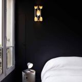 Chrome cylindrical appliques Fuga by Maija Liisa Komulainen for Raak 60s