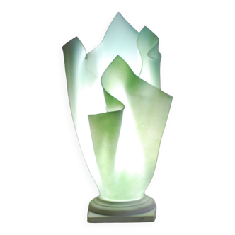 Lampe d'ambiance corolle vert anis