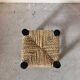 Mini black Moroccan stool