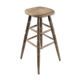 Grand tabouret de bar en bois massif