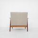 Fauteuil en teck scandinave des années 1960