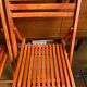 Paire de chaises pliantes en bois