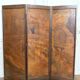 Pyrographed Screen, Mediterranean Medieval Town, Art Nouveau/Deco, 1930