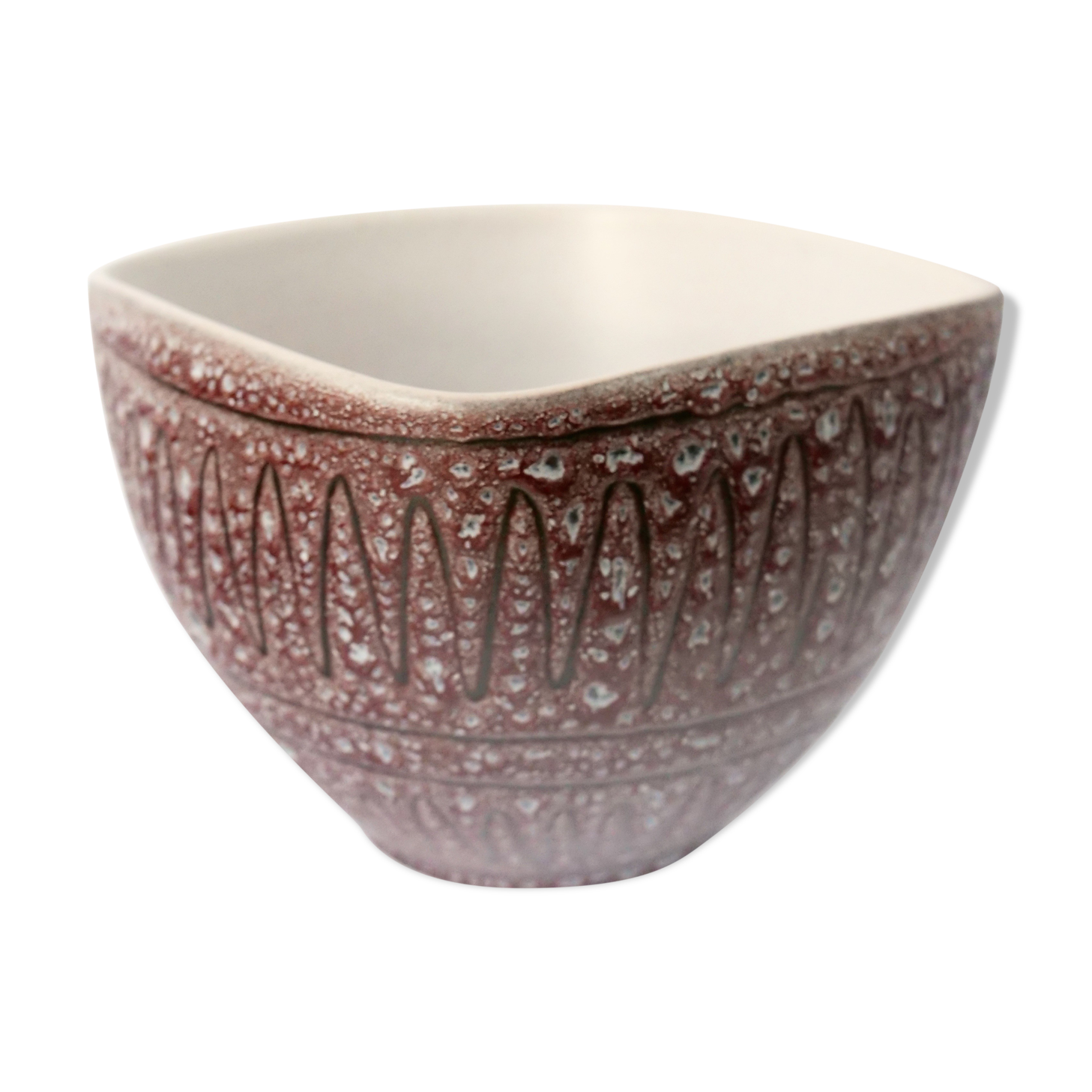 Salad bowl Vallauris signed Jean Austruy