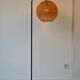 Rattan ball floor lamp 1970