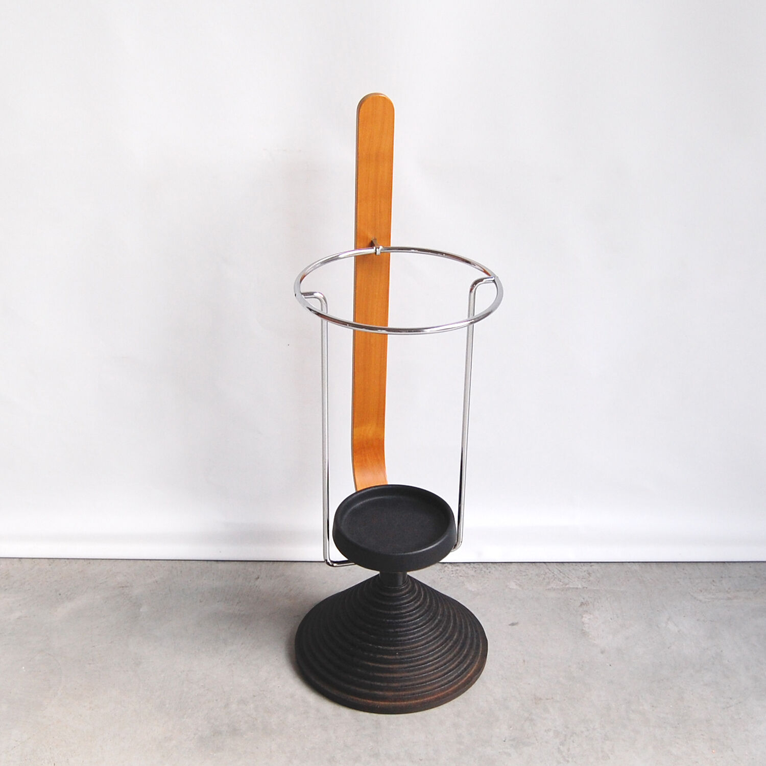 Post-modern vintage umbrella holder Origlia Italy 1980s