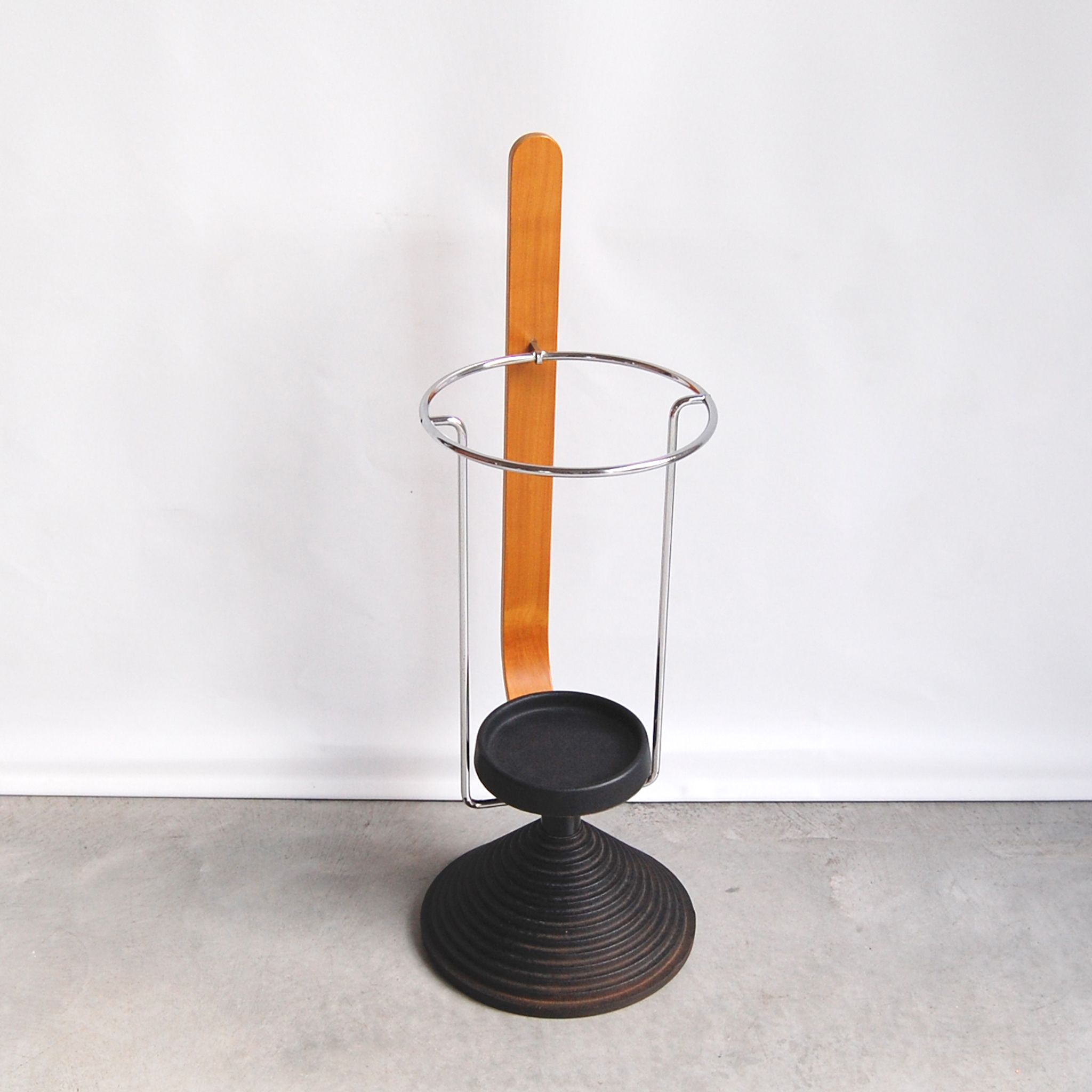 Post-modern vintage umbrella holder Origlia Italy 1980s