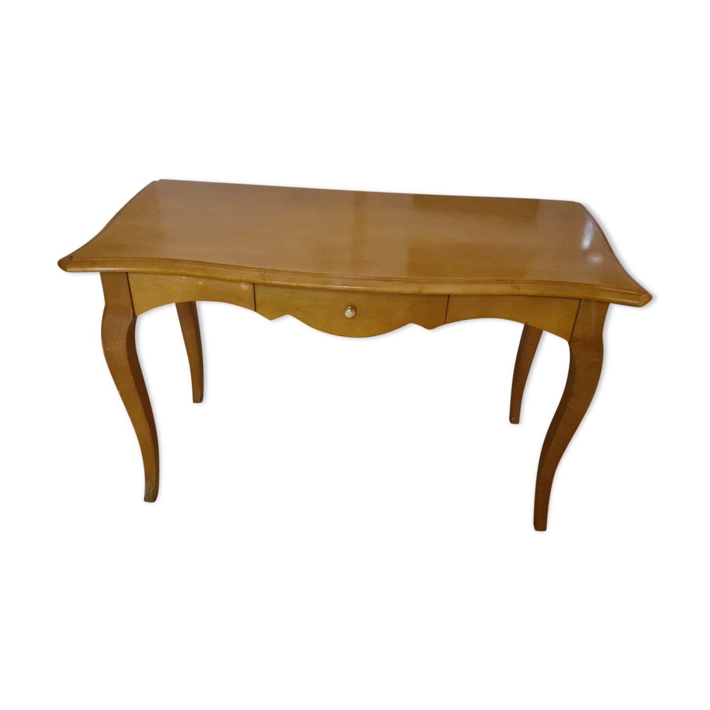 Light wood desk