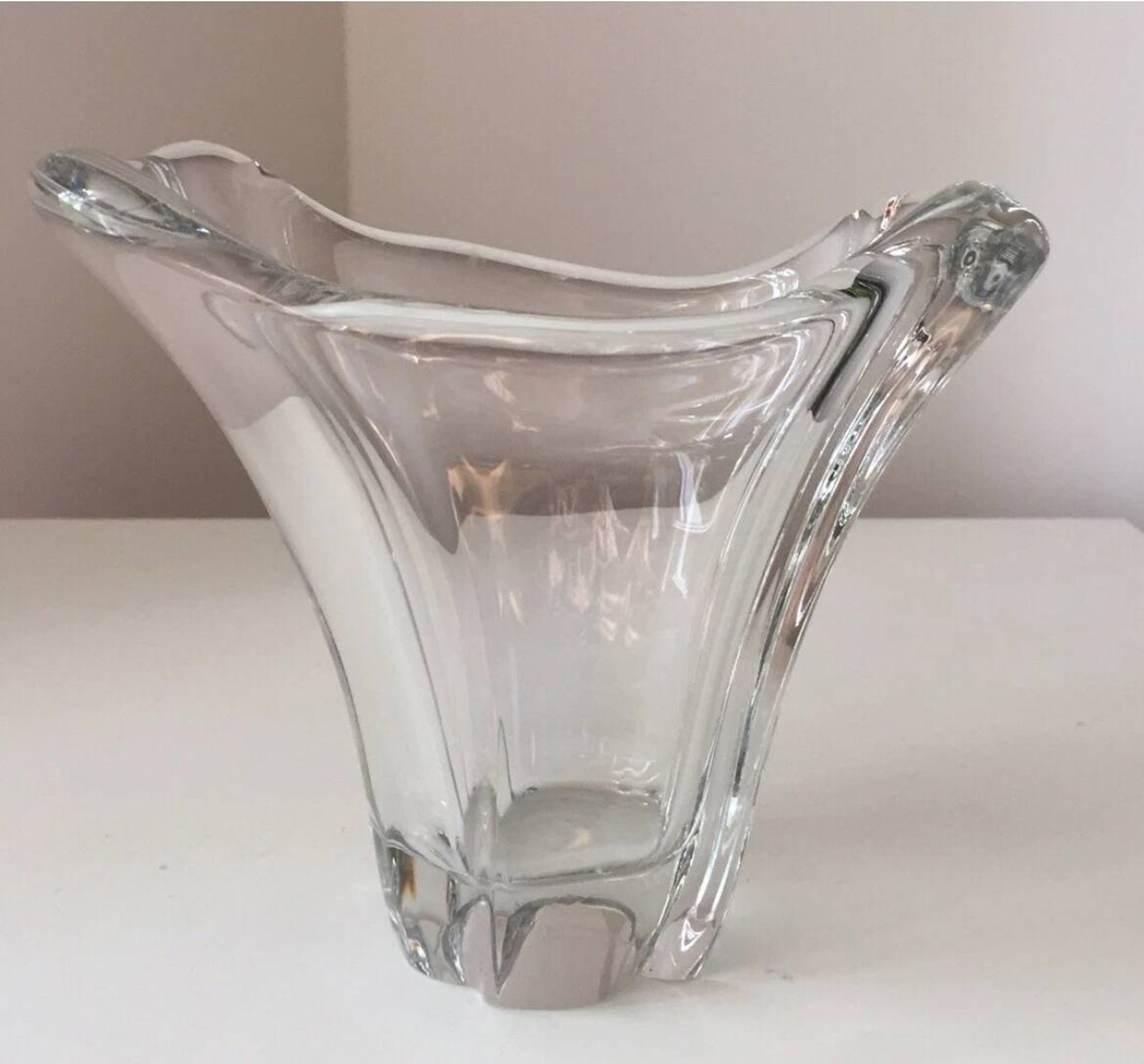 Beautiful Daum crystal vase, France, 1970