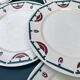 assiettes plates art déco badonviller El d'jem