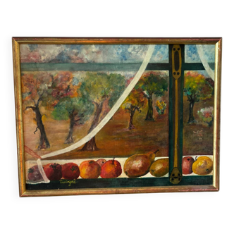 Modern still life signed
