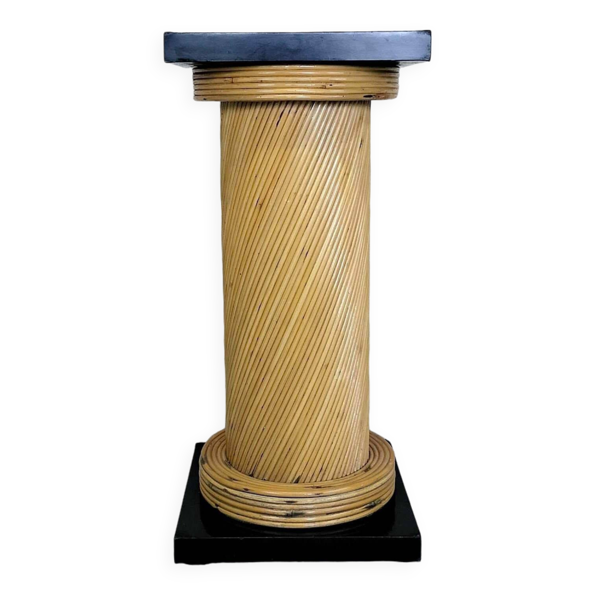 Vintage rattan column