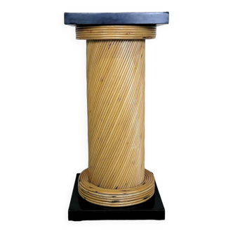 Colonne en rotin vintage