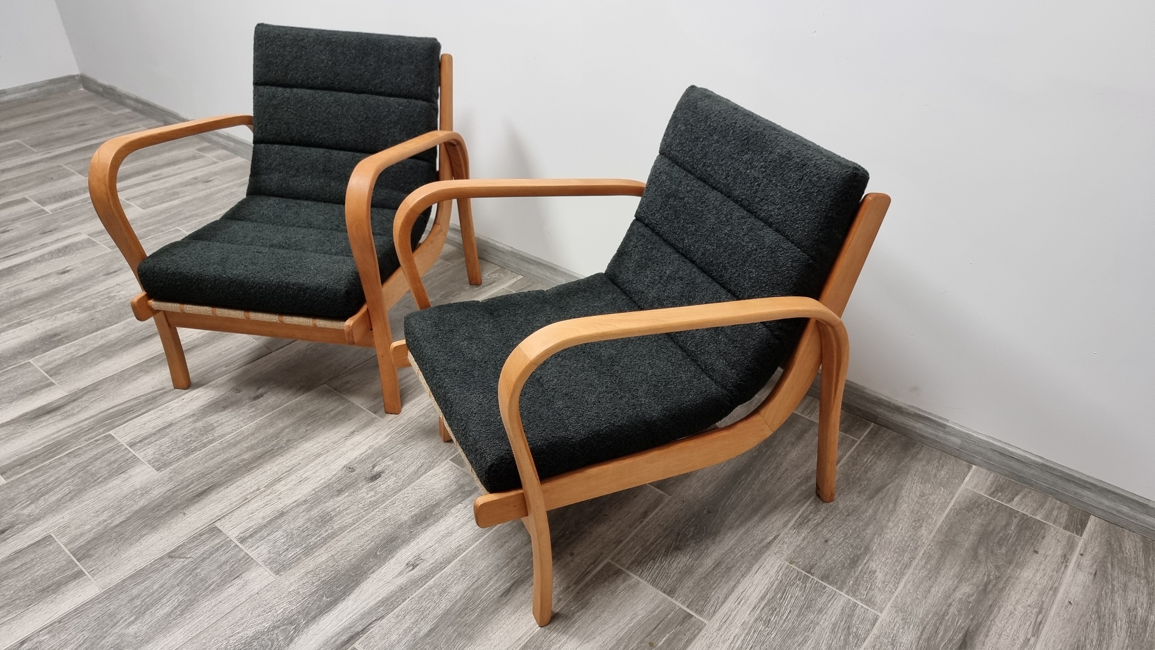 Pair of armchairs by K. Kozelka & A. Kropacek