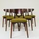 Chaises de salle à manger moderne design vert sauvage