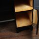 Art deco desk in black piano lacquer