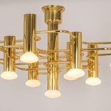 Mid-century chandelier designed by Sciolari, 1970s.