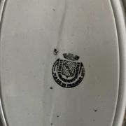 Saint Amand ironstone oval dish