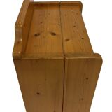 Vintage set of 2 pinewood bedside tables 70's minimalist design