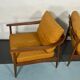 Mid-century modern pair of Walter Knoll armchairs model 550 from 50s