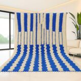 Beni Ourain Berber rug in wool, size 1.5/2.5 m.