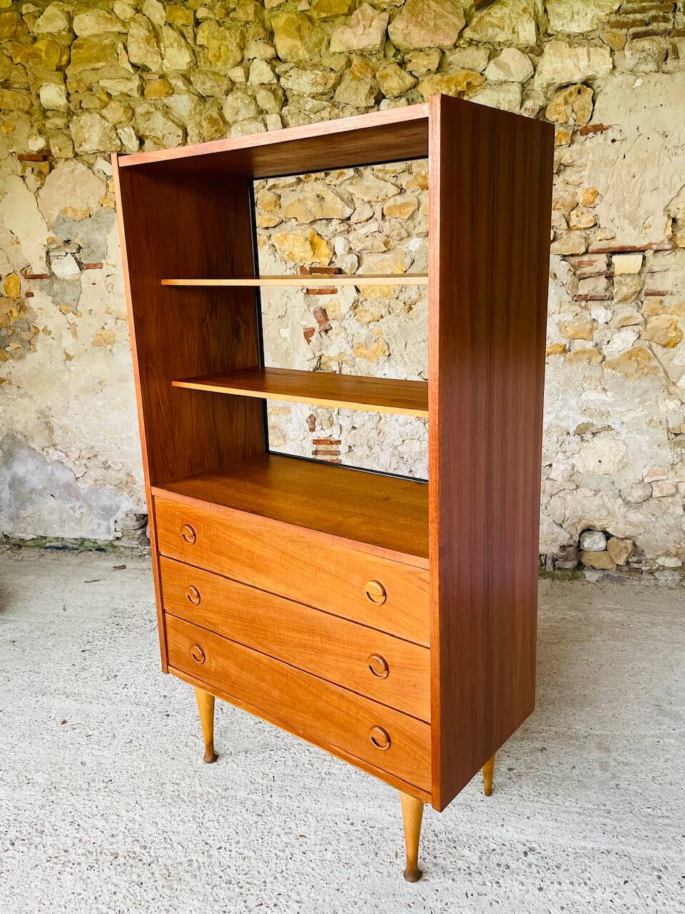 Vintage teak wall unit, circa 1960's