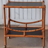 Bamboo rolling table.