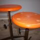 Pair of industrial workshop stools of 1960