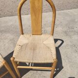 Set 2 Annig Sarian Thalia Italy beech papercord dining chair