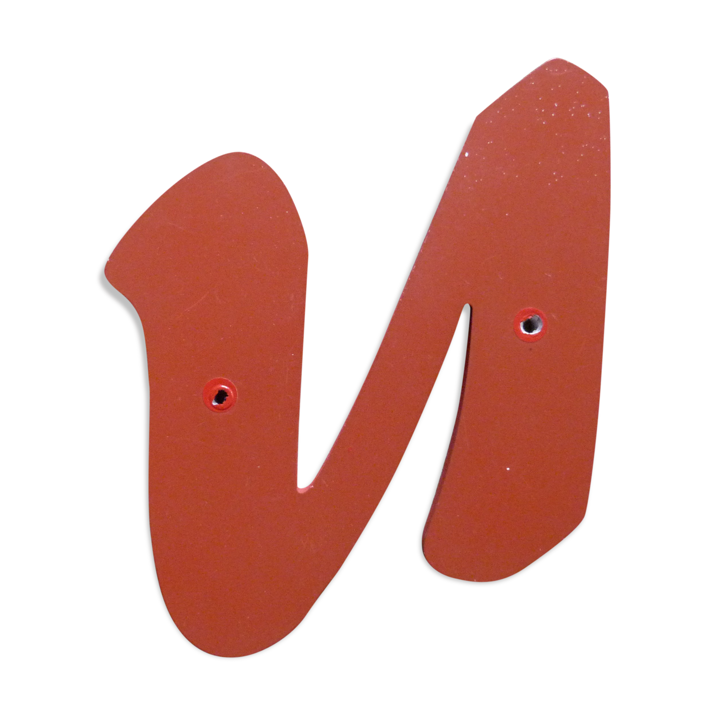 Vintage sign letter: V